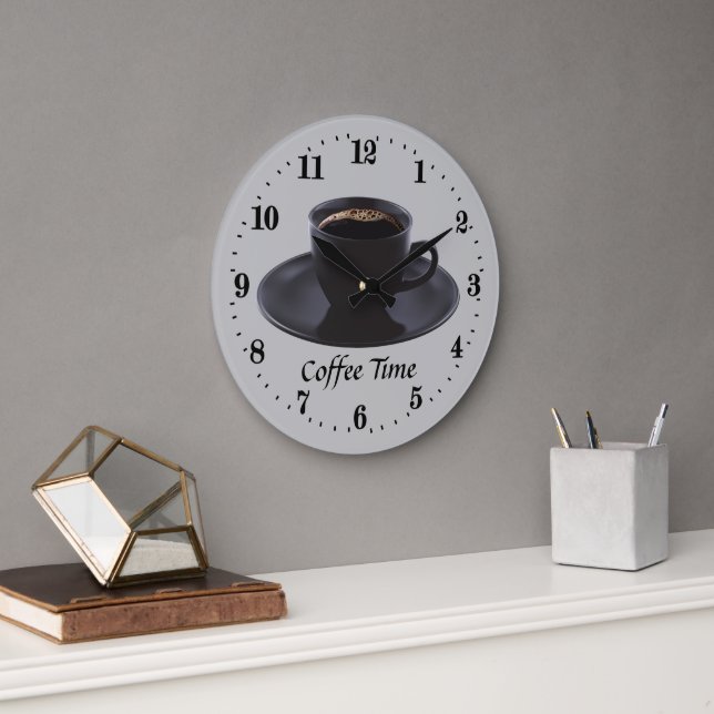 Grande Horloge Ronde décoration mignonne pour le café (Bureau)