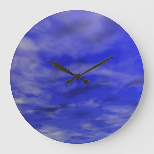 GRANDE HORLOGE RONDE DEEP BLUE SKY ET CLOUDS (Recto)