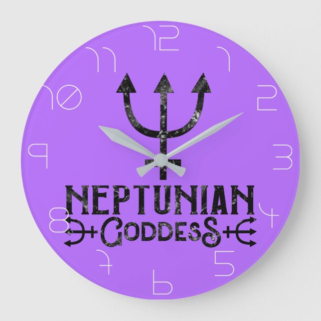 Grande Horloge Ronde Déesse népalaise Astrologie ésotérique Neptune (Recto)