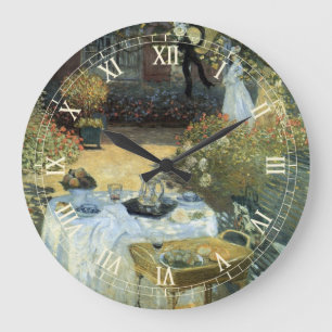 Grande Horloge Ronde Déjeuner par Claude Monet, Impressionnisme Vintage