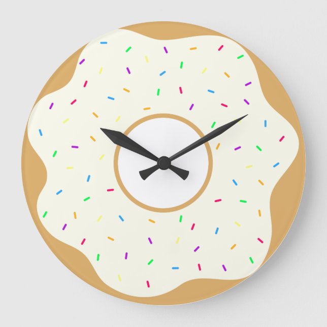 Grande Horloge Ronde Délicat Donut (Recto)
