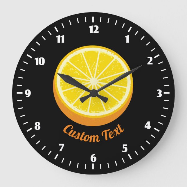 Grande Horloge Ronde Demi orange (Recto)
