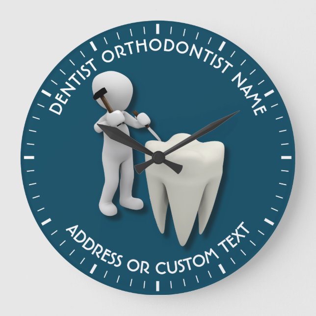 Grande Horloge Ronde Dentist Dental Surgeon (Recto)