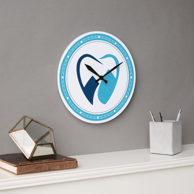 Grande Horloge Ronde Dentiste | Dents (Bureau)