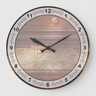 Grande Horloge Ronde Dentiste - Faux Dents