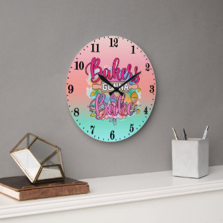 Grande Horloge Ronde des boulangeries mignonnes vont faire du word art