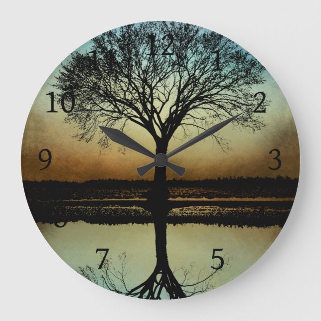 Grande Horloge Ronde design 178 Tree Silhouette (Recto)