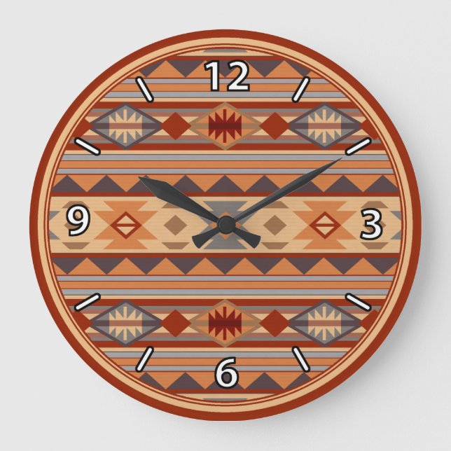 Grande Horloge Ronde Design Sud-Ouest Tan (Recto)