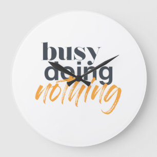 Grande Horloge Ronde Design urbain, moderne et tendance de Busy Doy Not