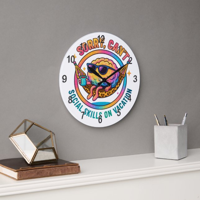 Grande Horloge Ronde Désolé... (Bureau)