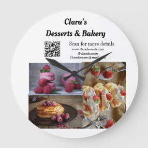 Grande Horloge Ronde Desserts Boulangerie restaurant ajouter nom détail