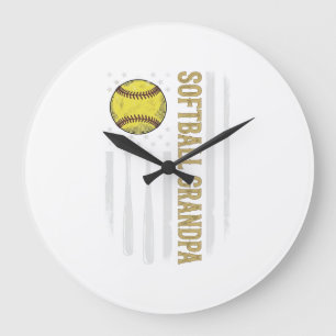Grande Horloge Ronde Dessin vectoriel de drapeau vintage grand-père de