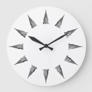 Grande Horloge Ronde Dessus de la construction de Chrysler