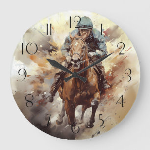 Grande Horloge Ronde Détermination du Jockey du cheval de course