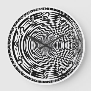 Grande Horloge Ronde dial black clock arabesque négatives spaces