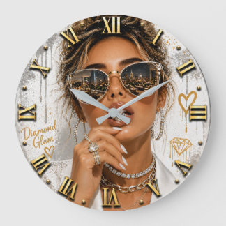 Grande Horloge Ronde Diamond Glam Luxury Glamorous Woman Portrait