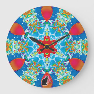 Grande Horloge Ronde Diatome Kaleidoscope