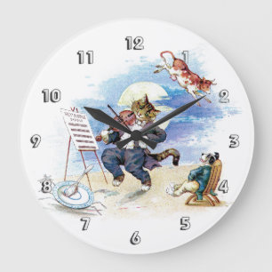 Grande Horloge Ronde Diddle Diddle Nursery Rhyme