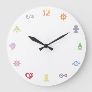 Grande Horloge Ronde Digimon : Clock de Crests Digidestined