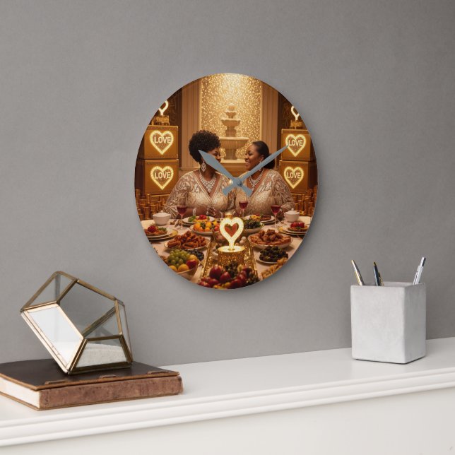 Grande Horloge Ronde Dîner K (Bureau)
