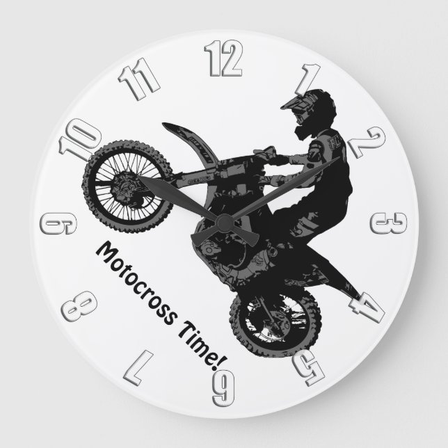 Grande Horloge Ronde Dirt-bike Racer (Recto)