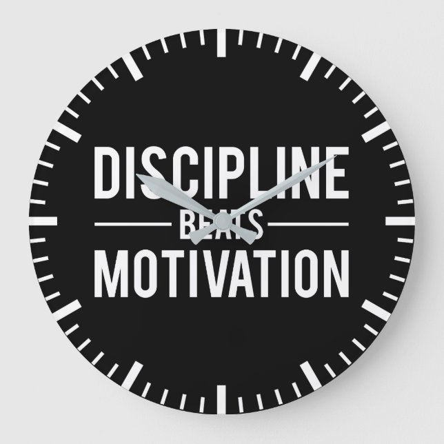 Grande Horloge Ronde Discipline bat Motivation - Inspiration (Recto)