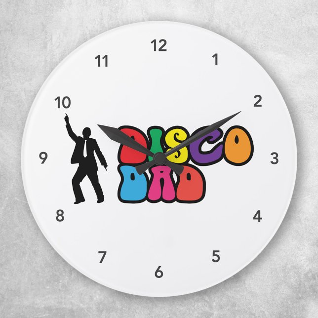 Grande Horloge Ronde Disco Dad Clock (Créateur téléchargé)