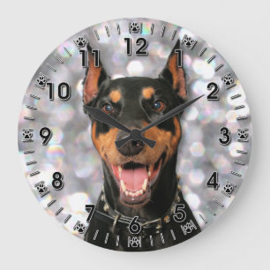 Grande Horloge Ronde Dobermann - Megyan