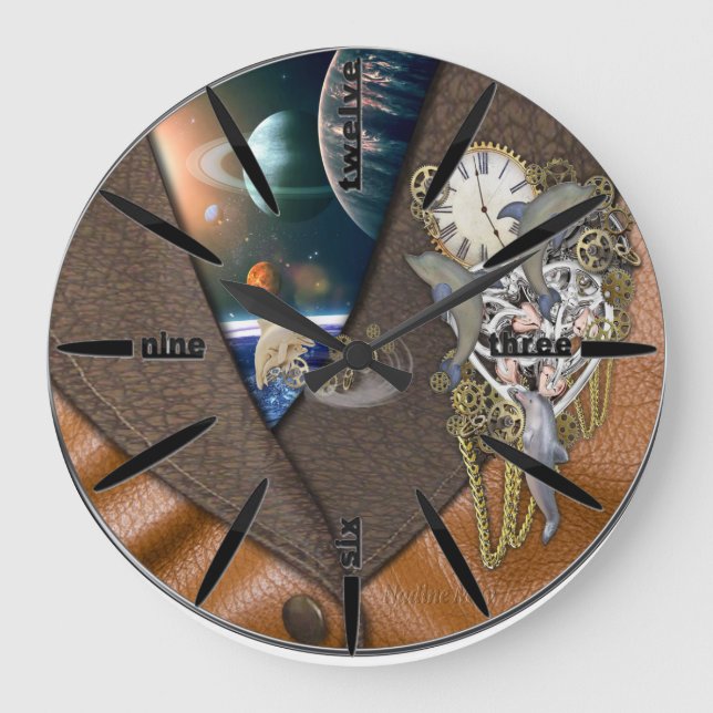 Grande Horloge Ronde Dolphin time on leather (Recto)