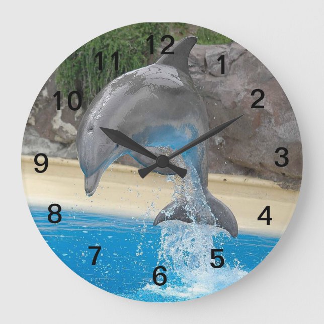 Grande Horloge Ronde Dolphine jump (Recto)