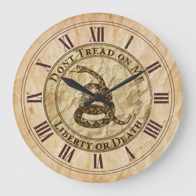 Grande Horloge Ronde Don't Tread on Me (Recto)