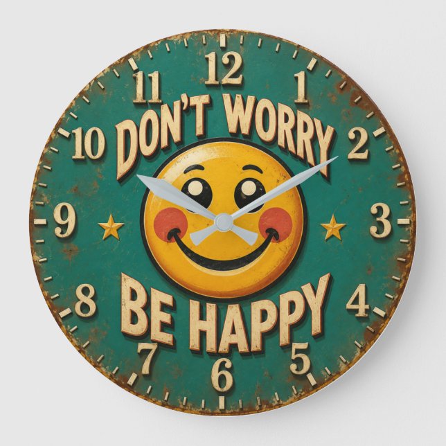 Grande Horloge Ronde Don't Worry Be Happy (Recto)