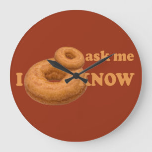 Grande Horloge Ronde Donut Humor custom wall clock