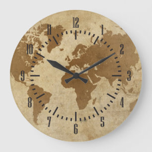 Grande Horloge Ronde Dossier du Parchment Mondial