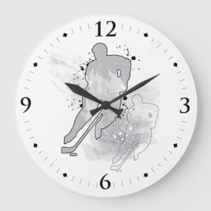 Grande Horloge Ronde Double vision de hockey