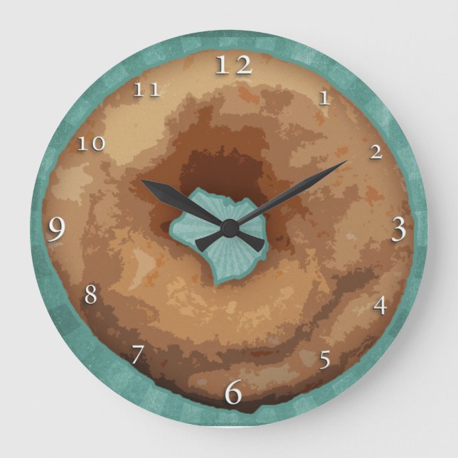 Grande Horloge Ronde Doughnut Clock: plain or personalized (Recto)
