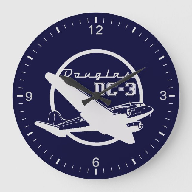 Grande Horloge Ronde Douglas DC-3 (Recto)