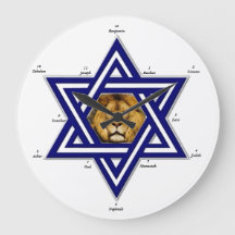 Douze tribus d'horloge d'acrylique de l'Israël