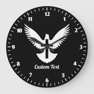 Grande Horloge Ronde Dove with Cross Large Clock