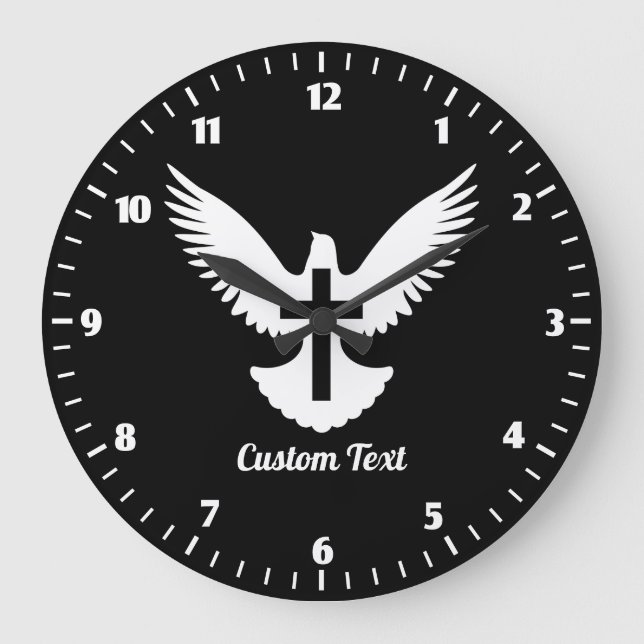 Grande Horloge Ronde Dove with Cross Large Clock (Recto)