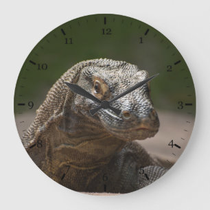 Grande Horloge Ronde Dragon à écran Komodo
