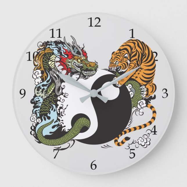Grande Horloge Ronde dragon and tiger figfigting (Recto)
