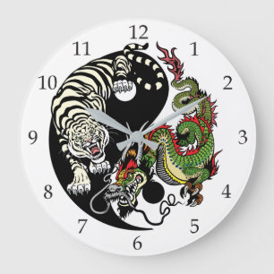 Grande Horloge Ronde dragon and tiger yin yang