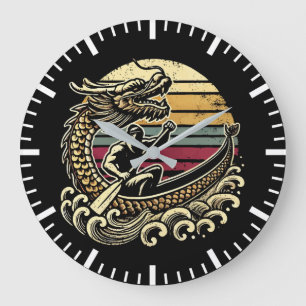 Grande Horloge Ronde Dragon Boat Racing - Vintage Paddler