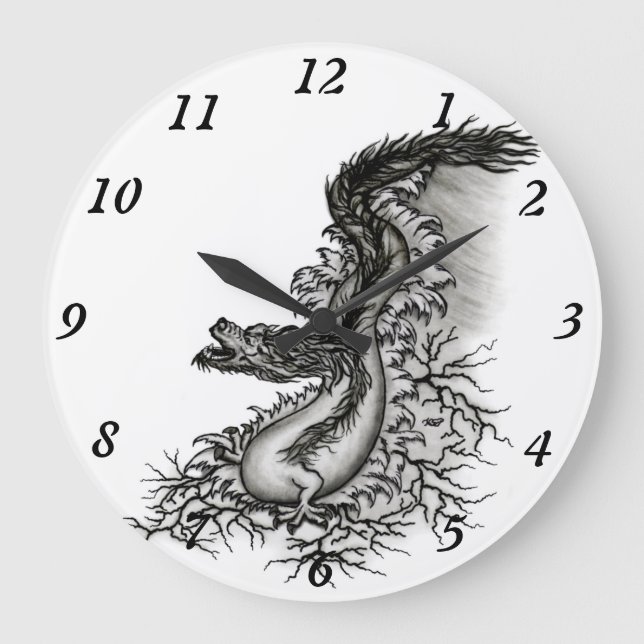 Grande Horloge Ronde Dragon de Chine (Recto)