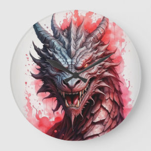 Grande Horloge Ronde "Dragon d'Imaginaire"