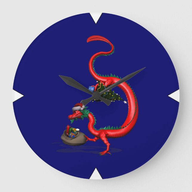 Grande Horloge Ronde Dragon rouge-est (Recto)