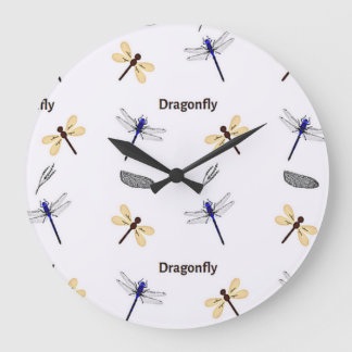 Grande Horloge Ronde Dragonfly pattern