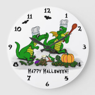 Grande Horloge Ronde Dragons - Joyeux Halloween ! Aujourd'hui je vais c