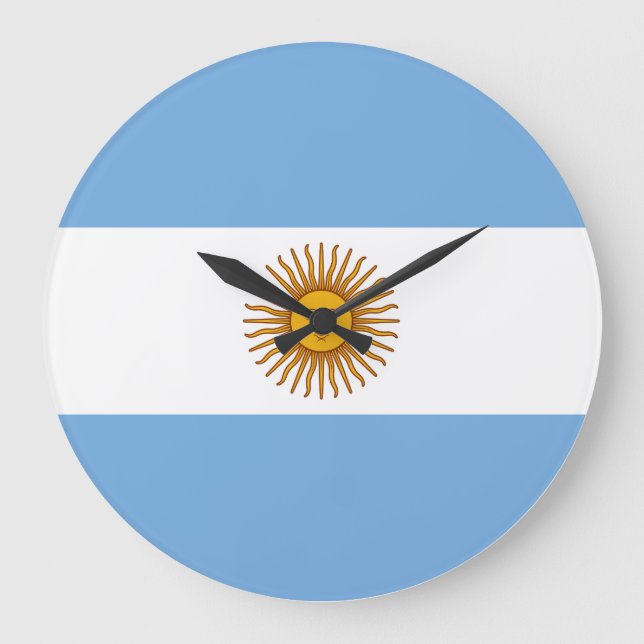 Grande Horloge Ronde Drapeau argentin (Recto)